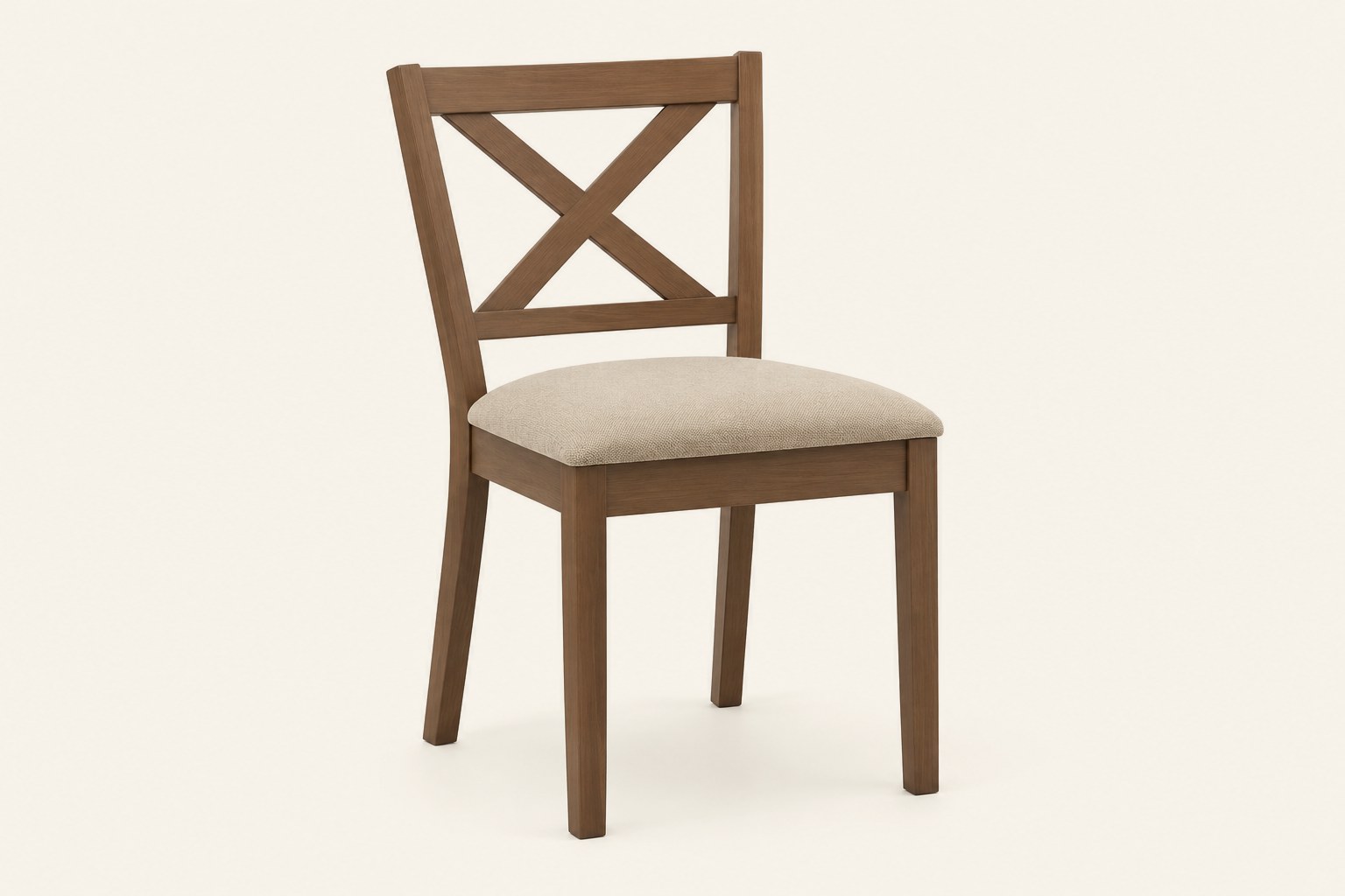Cross back dining chair
