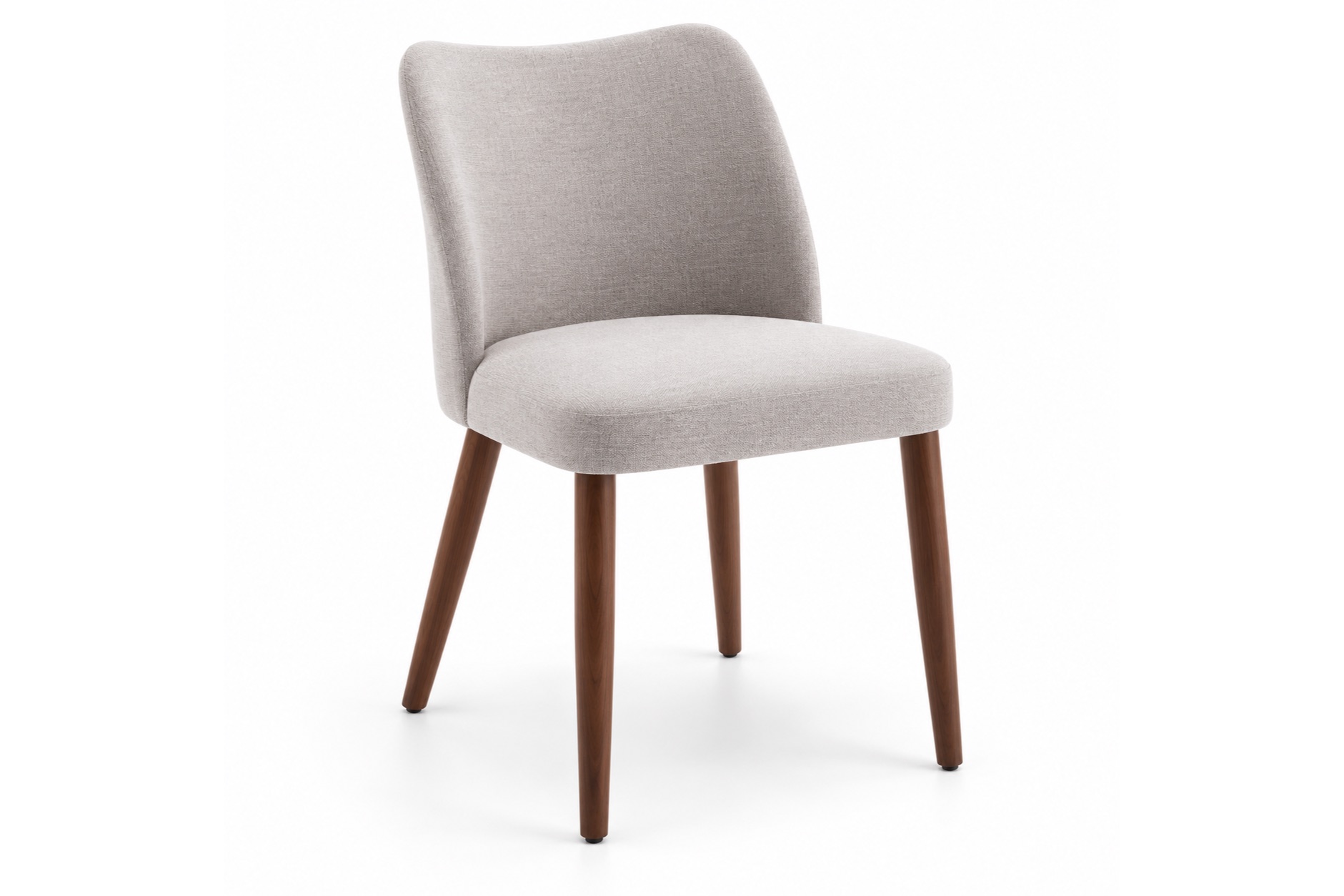 Curved back dining chair