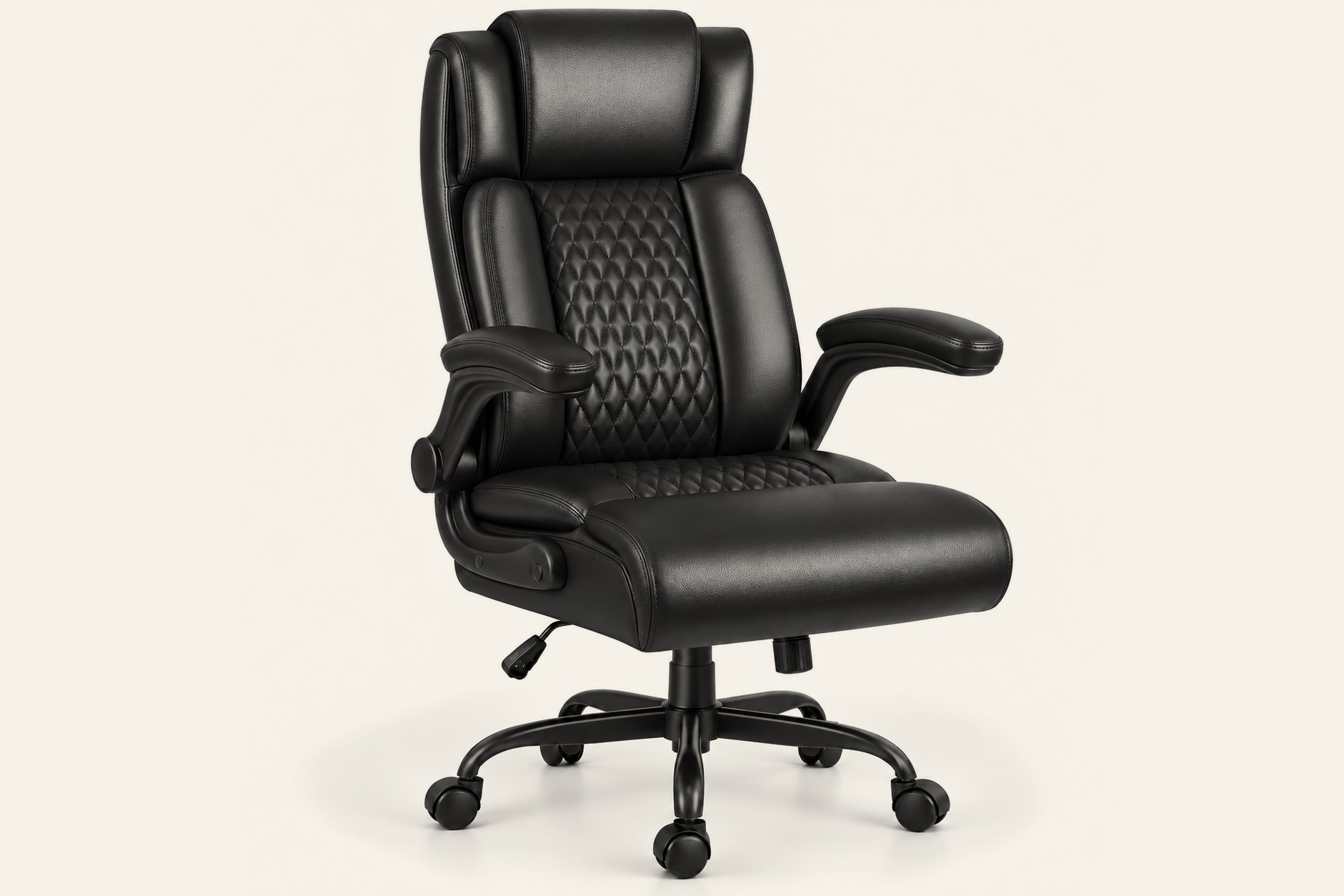 Executive chair with flip up arms, Black